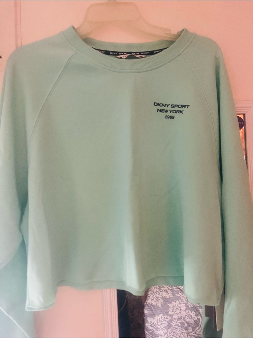 DKNY Sport Mint Green Crewneck Sweatshirt